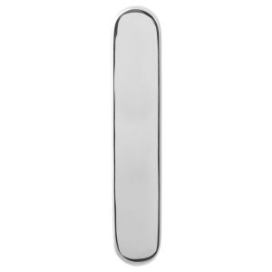 GPF Bouwbeslag RVS GPF1200.60 PC85 langschild afgerond 218x40x8 mm zonder krukgat PC85 RVS gepolijst GPF120060152