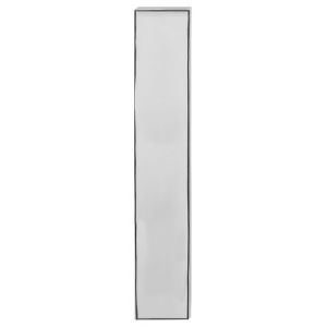 GPF Bouwbeslag RVS GPF1200.65 PC55 langschild rechthoekig 218x40x8 mm zonder krukgat PC55 RVS gepolijst GPF120065132