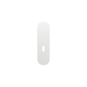 GPF Bouwbeslag ZwartWit GPF1210.62L/R BB72 kortschild gatdeel afgerond 169x46x8,5 mm zonder krukgat BB72 links-rechtsdraaiend wit GPF1210620211