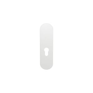 GPF Bouwbeslag ZwartWit GPF1210.62L/R PC55 kortschild gatdeel afgerond 169x46x8,5 mm zonder krukgat PC55 links-rechtsdraaiend wit GPF1210620232