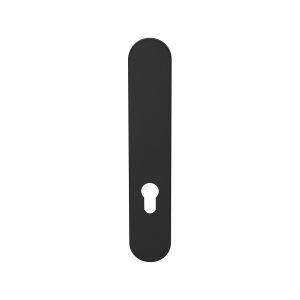 GPF Bouwbeslag ZwartWit GPF1220.61L/R PC72 langschild gatdeel afgerond 218x40x8.5 mm zonder krukgat PC72 links-rechtsdraaiend zwart GPF1220610242