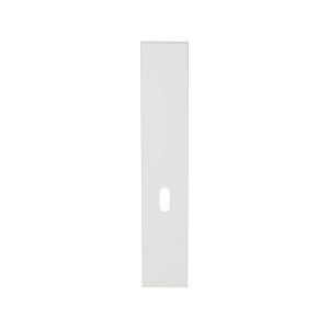 GPF Bouwbeslag ZwartWit GPF1225.62L/R BB56 langschild gatdeel rechthoekig 218x40x8.5 mm zonder krukgat BB56 links-rechtsdraaiend wit GPF1225620201