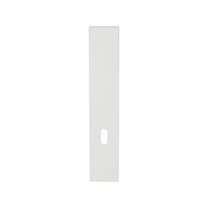 GPF Bouwbeslag ZwartWit GPF1225.62L/R BB72 langschild gatdeel rechthoekig 218x40x8.5 mm zonder krukgat BB72 links-rechtsdraaiend wit GPF1225620211