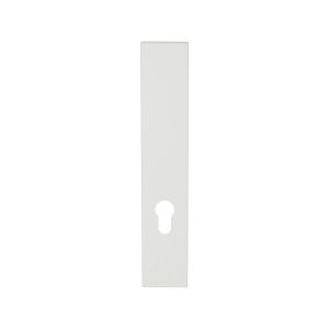 GPF Bouwbeslag ZwartWit GPF1225.62L/R PC72 langschild gatdeel rechthoekig 218x40x8.5 mm zonder krukgat PC72 links-rechtsdraaiend wit GPF1225620242