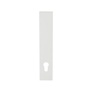 GPF Bouwbeslag ZwartWit GPF1225.62L/R PC92 langschild gatdeel rechthoekig 218x40x8.5 mm zonder krukgat PC92 links-rechtsdraaiend wit GPF1225620262
