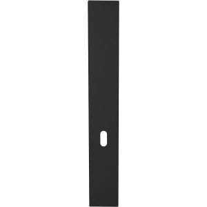 GPF Bouwbeslag ZwartWit GPF1275.61L/R BB56 langschild gatdeel XL rechthoekig 282x40x8,5 mm zonder krukgat BB56 links-rechtsdraaiend zwart GPF1275610201