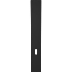 GPF Bouwbeslag ZwartWit GPF1275.61L/R BB72 langschild gatdeel XL rechthoekig 282x40x8,5 mm zonder krukgat BB72 links-rechtsdraaiend zwart GPF1275610211