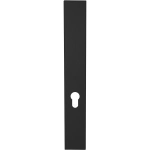 GPF Bouwbeslag ZwartWit GPF1275.61L/R PC55 langschild gatdeel XL rechthoekig 282x40x8,5 mm zonder krukgat PC55 links-rechtsdraaiend zwart GPF1275610232