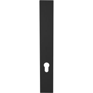 GPF Bouwbeslag ZwartWit GPF1275.61L/R PC72 langschild gatdeel XL rechthoekig 282x40x8,5 mm zonder krukgat PC72 links-rechtsdraaiend zwart GPF1275610242