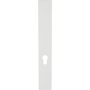 GPF Bouwbeslag ZwartWit GPF1275.62L/R PC55 langschild gatdeel XL rechthoekig 282x40x8,5 mm zonder krukgat PC55 links-rechtsdraaiend wit GPF1275620232