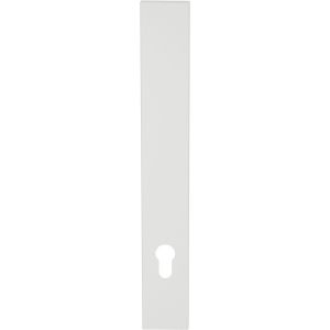 GPF Bouwbeslag ZwartWit GPF1275.62L/R PC92 langschild gatdeel XL rechthoekig 282x40x8,5 mm zonder krukgat PC92 links-rechtsdraaiend wit GPF1275620262
