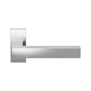 GPF Bouwbeslag RVS GPF1302.09-01 Zaki+ deurkruk op rechthoekig rozet RVS 70x32x10 mm RVS geborsteld GPF1302090100-01