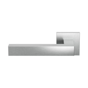 GPF Bouwbeslag RVS GPF1302.02L Zaki+ deurkruk gatdeel op vierkant rozet RVS 50x50x8 mm linkswijzend RVS geborsteld GPF1302090200-02