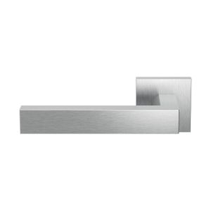 GPF Bouwbeslag RVS GPF1304.09.02L Tapu deurkruk gatdeel op vierkant rozet 50x8 mm linkswijzend RVS geborsteld GPF1304090200-02