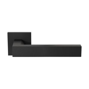 GPF Bouwbeslag ZwartWit GPF1304.61.02R Tapu deurkruk gatdeel op vierkant rozet zwart 50x8 mm rechtswijzend zwart GPF1304610300-02