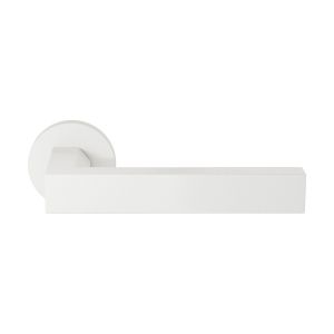 GPF Bouwbeslag ZwartWit GPF1304.62-00 Tapu deurkruk op rond rozet 50x8 mm wit GPF1304620100-00