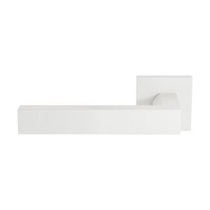 GPF Bouwbeslag ZwartWit GPF1304.62-02L Tapu deurkruk gatdeel op vierkant rozet 50x8 mm linkswijzend wit GPF1304620200-02