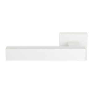 GPF Bouwbeslag ZwartWit GPF1307.62-02R Toro+ deurkruk gatdeel op vierkant rozet wit 50x50x8 mm rechtswijzend wit GPF1307620300-02