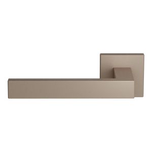 GPF Bouwbeslag Anastasius 1308.A3-02L Zika deurkruk linkswijzend op vierkant rozet 50x50x8 mm Mocca blend GPF1308A30200-02