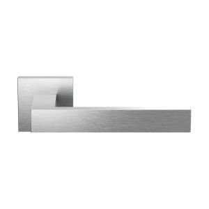 GPF Bouwbeslag RVS GPF1308.09-02 Zika deurkruk op vierkant rozet 50x50x8 mm RVS geborsteld GPF1308090100-02