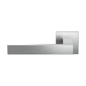 GPF Bouwbeslag RVS GPF1308.09-02L Zika deurkruk gatdeel op vierkant rozet geborsteld 50x50x8 mm linkswijzend RVS geborsteld GPF1308090200-02