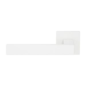 GPF Bouwbeslag ZwartWit GPF1308.62-02R Zika deurkruk op vierkant rozet 50x50x8 mm wit GPF1308620300-02