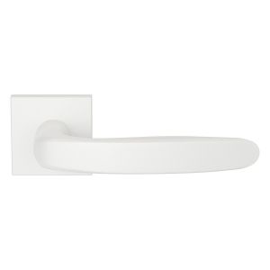 GPF Bouwbeslag ZwartWit Taka deurkruk op vierkant rozet wit 50x8 mm wit GPF1310620100-02