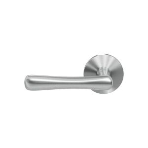 GPF Bouwbeslag RVS GPF1312.09-05L Pake deurkruk gatdeel op rond rozet 50x6 mm linkswijzend RVS geborsteld GPF1312090200-05