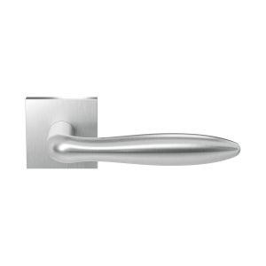 GPF Bouwbeslag RVS GPF1314-02 Rangi deurkruk op vierkant rozet 50x8 mm RVS geborsteld GPF1314090100-02
