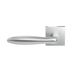 GPF Bouwbeslag RVS GPF1314-02L Rangi deurkruk gatdeel op vierkant rozet 50x8 mm linkswijzend RVS geborsteld GPF1314090200-02