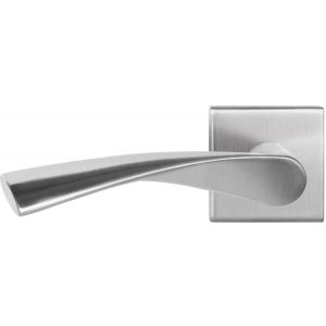 GPF Bouwbeslag RVS GPF1340.02L Kino deurkruk gatdeel op vierkant rozet 50x50x8 mm linkswijzend RVS geborsteld GPF1340090200-02