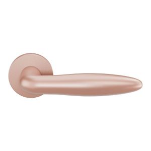 GPF Bouwbeslag Entree GPF135VRT2 Sigaar model deurkruk op rozet 53x6 mm Blush GPF135VR0100T2