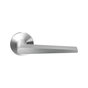 GPF Bouwbeslag RVS GPF2060.09-00 Piko deurkruk op rond rozet 50x8 mm RVS geborsteld GPF2060090100-00