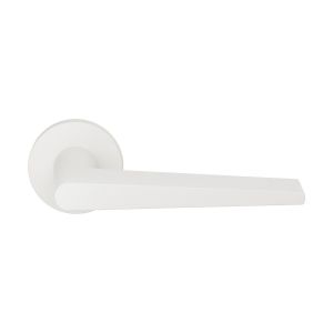 GPF Bouwbeslag ZwartWit GPF2060.62-00 Piko deurkruk op rond rozet 50x8 mm wit GPF2060620100-00