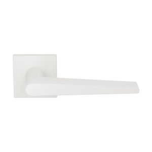 GPF Bouwbeslag ZwartWit GPF2060.62-02R Piko deurkruk gatdeel op vierkant rozet 50x8 mm rechtswijzend wit GPF2060620300-02