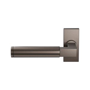 GPF Bouwbeslag Anastasius GPF2080.A1-01 L Kuri deurkruk gatdeel op rechthoekig rozet 70x32 mm linkswijzend Dark blend GPF2080A10200-01