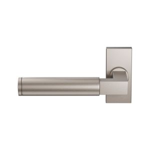 GPF Bouwbeslag Anastasius GPF2080.A3-01 L Kuri deurkruk gatdeel op rechthoekig rozet 70x32 mm linkswijzend Mocca blend GPF2080A30200-01
