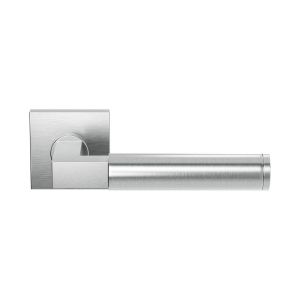 GPF Bouwbeslag RVS GPF2082.02R Kuri deurkruk gatdeel op vierkant rozet 50x50x8 mm rechtswijzend RVS geborsteld GPF2082090300-02