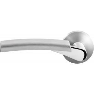 GPF Bouwbeslag RVS GPF3030.00L Hine deurkruk gatdeel op rond rozet 50x8 mm linkswijzend RVS geborsteld GPF303009-490200-00