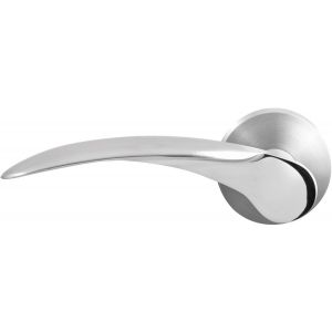 GPF Bouwbeslag RVS GPF3037.00L Kai duo deurkruk gatdeel op rond rozet 50x8 mm linkswijzend RVS geborsteld GPF303709-490200-00