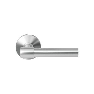 GPF Bouwbeslag RVS GPF3041.09-00 Hipi Deux deurkruk op rond rozet RVS 50x8 mm RVS geborsteld GPF3041090100-00