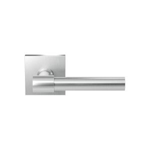 GPF Bouwbeslag RVS GPF3041.02R Hipi Deux deurkruk gatdeel op vierkant rozet 50x50x8 mm rechtswijzend RVS geborsteld GPF3041090300-02