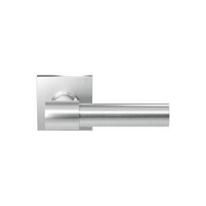 GPF Bouwbeslag RVS GPF3042.02R Hipi Deux+ deurkruk gatdeel op vierkant rozet 50x50x8 mm rechtswijzend RVS geborsteld GPF3042090300-02