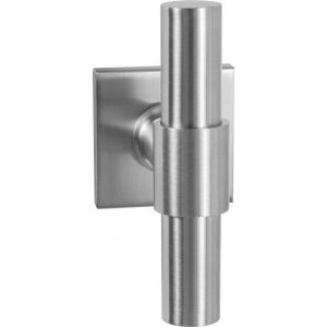 GPF Bouwbeslag RVS GPF3047.02L Hipi Deux+ kruiskruk op vierkant rozet 50x50x8 mm linkswijzend RVS geborsteld GPF3047090200-02