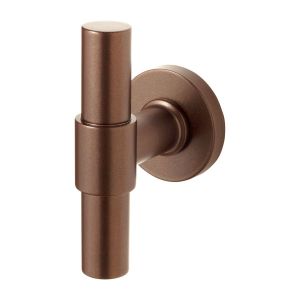 GPF Bouwbeslag Anastasius 3047.A2-00 Hipi Deux+ kruisknop vast met knopvastzetter 105,5 mm op rond rozet 50x8 mm Bronze blend GPF3047A20400-00