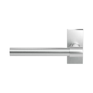 GPF Bouwbeslag RVS GPF3051.01L Hipi Deux deurkruk gatdeel op rechthoekig rozet 70x32x10 mm linkswijzend RVS geborsteld GPF3051090200-01