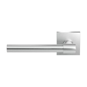 GPF Bouwbeslag RVS GPF3051.02L Hipi Deux deurkruk gatdeel op vierkant rozet 50x50x8 mm linkswijzend RVS geborsteld GPF3051090200-02