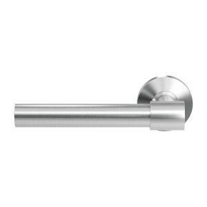 GPF Bouwbeslag RVS GPF3052.09-00L/R Hipi Deux+ deurkruk gatdeel op rond rozet RVS 50x8 mm links-rechtswijzend RVS geborsteld GPF3052090200-00