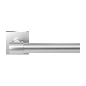 GPF Bouwbeslag RVS GPF3052.09-02 Hipi Deux+ deurkruk op vierkant rozet RVS 50x50x8 mm RVS geborsteld GPF3052090100-02