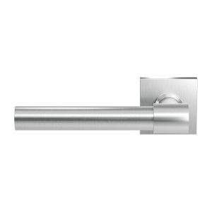 GPF Bouwbeslag RVS GPF3052.02L Hipi Deux+ deurkruk gatdeel op vierkant rozet 50x50x8 mm linkswijzend RVS geborsteld GPF3052090200-02